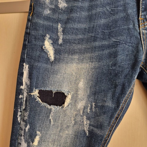 Warren Webber Distressed Jeans used, size W36/EU50, dark blue