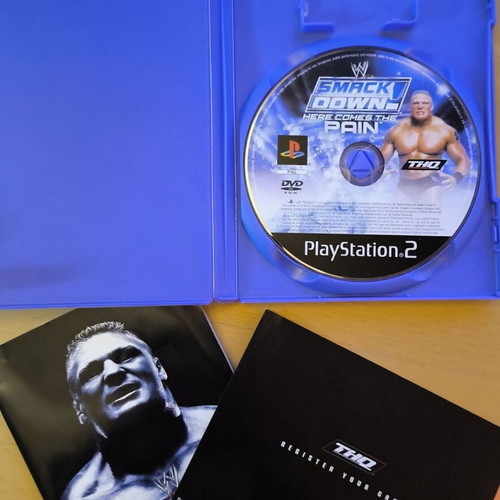 WWE SmackDown! Here Comes the Pain PS2 used, Black Label CIB