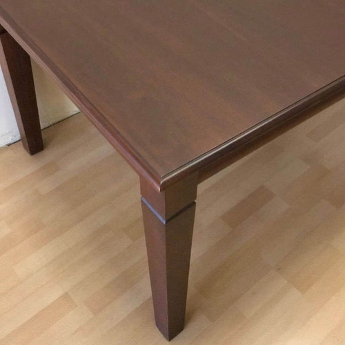 Handmade mahogany dining table, solid wood, 8 seats