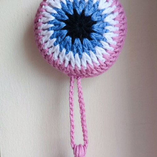 Knitted eye new, decorative hanging for baby