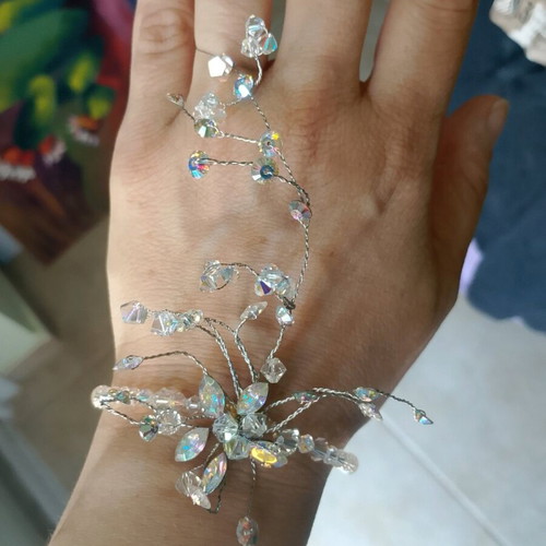 Handmade bridal hair accessory like new