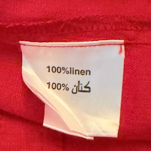 Raxevsky linen pants like new, red, size S/M