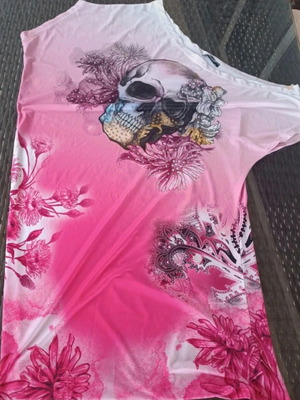 TaTu Asymmetric Women's Blouse M Like New Multicolor