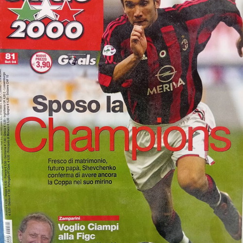 Calcio 2000 Italian football magazine September 2004 like new