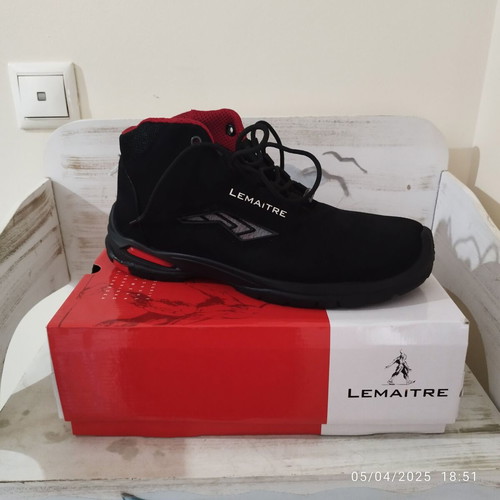 Lemaitre safety shoes size 46, black boots