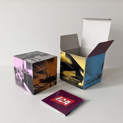 Art cube ICA Boston like new, cardboard