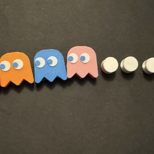 3D Hoodie Charms set inspired by Pac-Man, new