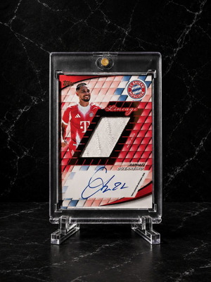 Raphael Guerreiro On Card Auto Relic Topps Lineage FC Bayern