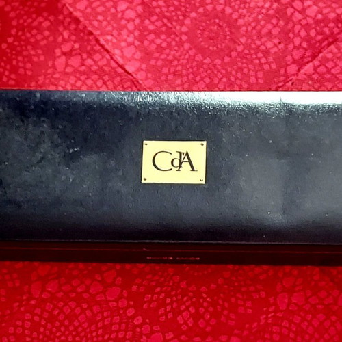 Caran d'Ache Genève pen new with brown marble lacquer and gold accents