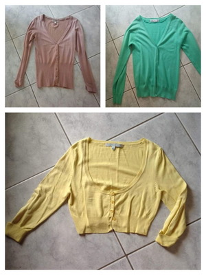 Women's cardigans used, pack of 3, size small