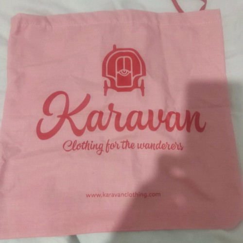 Karavan pouch case new, soft pink color