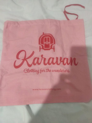 Karavan pouch case new, soft pink color