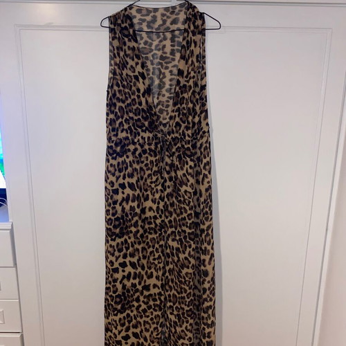 Maxi leopard airy kimono for the beach