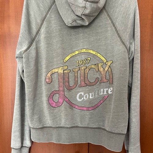Juicy Couture sweatshirt jacket used, thin, green, size M