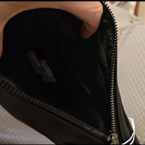 Women's banana bag new, crossbody, black 34x17 cm