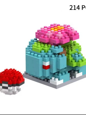 Pokemon Venusaur Lego нов комплект строителни блокчета, запечатан