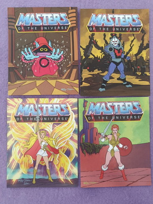 MOTU Mattel Super7 Collectible Cards Like New, Set of 4, 2018