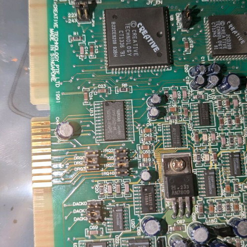 Sound Blaster Pro 2.0 CT1600 used 16-bit ISA sound card for DOS