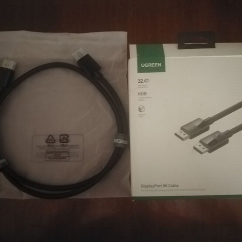 Ugreen DisplayPort 1.4 cable 1m black ultra hi speed 8K/60Hz
