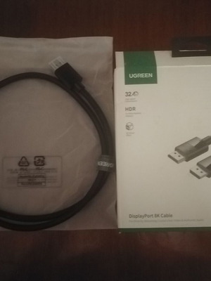 Ugreen DisplayPort 1.4 cable 1m black ultra hi speed 8K/60Hz