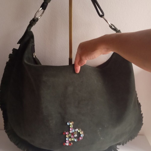 Rocco Barocco Souede Bag used, shoulder, cypress green