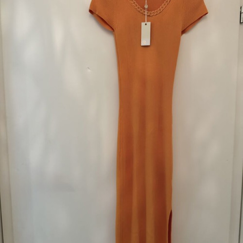 Relish long dress new, coral orange