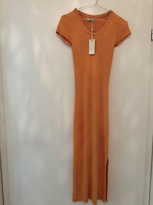Relish long dress new, coral orange
