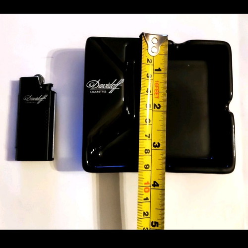 Davidoff lighter and ashtray set new in luxury case