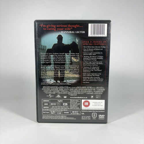 Hannibal Delectable 2 Disc DVD like new with Greek subtitles