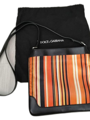 Dolce & Gabbana crossbody bag used, orange stripes