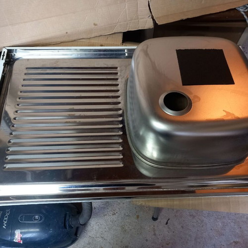 Stainless Steel Kitchen Sink Minos new 80x50 cm with basin
