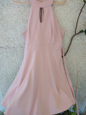Dress size XXXL like new with belt and beautiful neckline