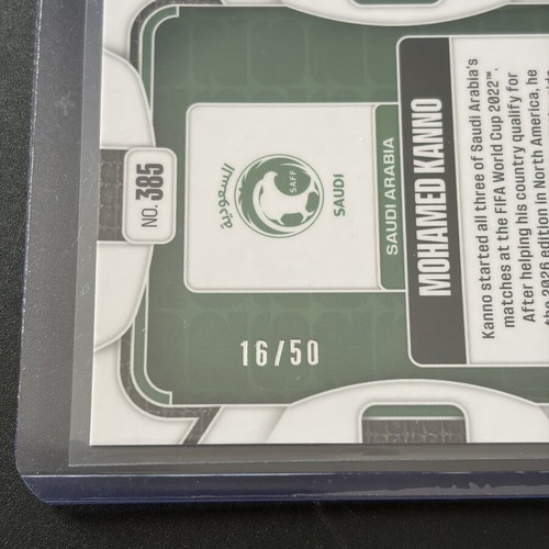 Mohamed Kanno Panini Prizm World Cup 2026 Red Prizm card /50