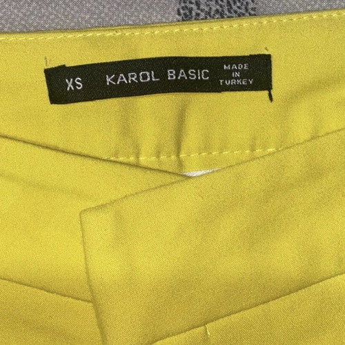 Karol yellow XS office pants like new