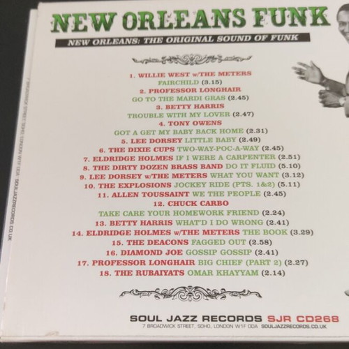 New Orleans Funk CD like new, soul jazz records