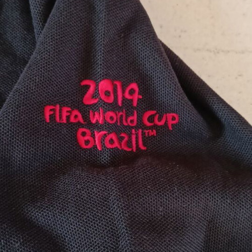 Fifa World Cup 2014 men's black polo shirt Belgium new