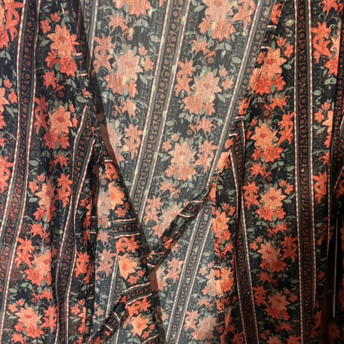 Vassia Kostara maxi kimono like new, black and red