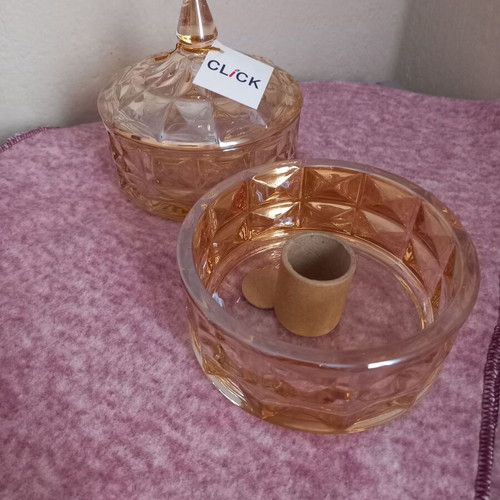 Fountain glass dish new in box