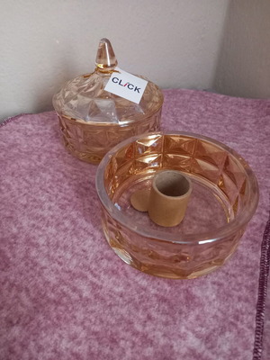 Fountain glass dish new in box