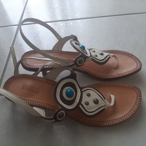 Stefanel summer sandals new, size 40, white