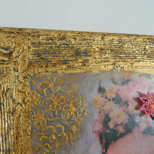 Frida Kahlo wall canvas 40x50 cm new mixed media artwork