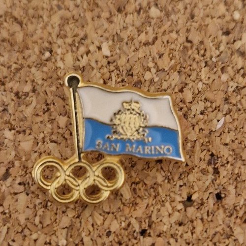 Olympic Games pin with San Marino flag