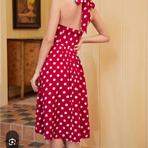 Polka Dot Dress like new, summer vintage, size XL