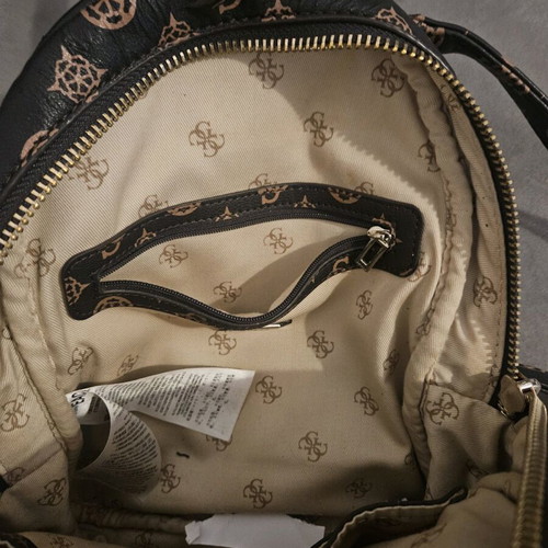 Backpack Guess μεταχειρισμένο, καφέ με φθορές