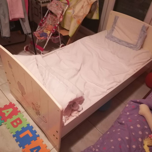 Convertible baby cot with mattress like new