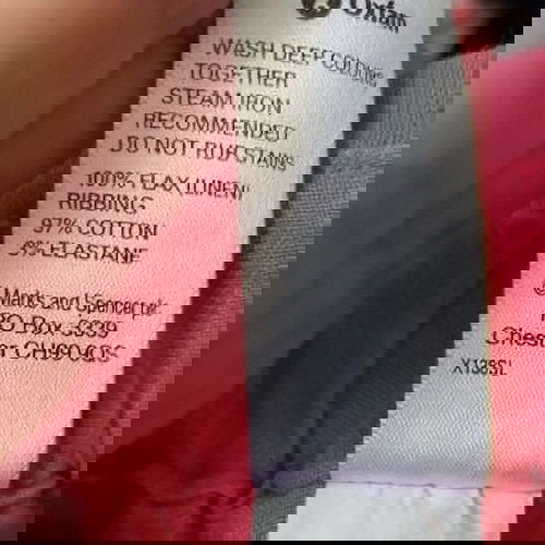 Λινά bermuda Marks & Spencer σαν καινούργια, μεγέθη L-XXL, νέον ροζ