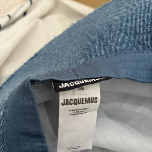 Jacquemus denim bucket hat like new, size 58, blue