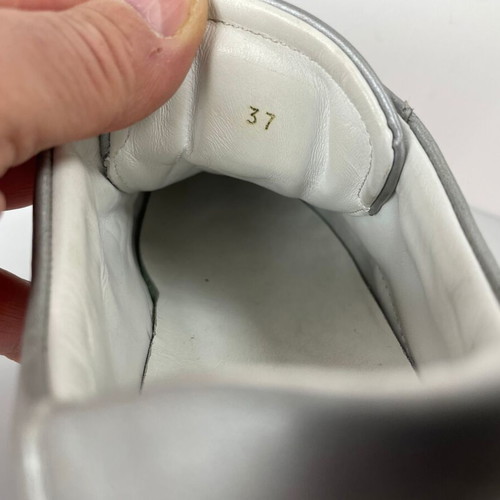 MCM grey leather sneakers size 37 used