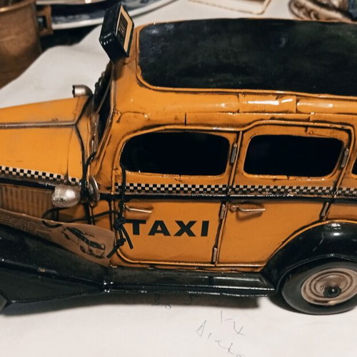 1933 Checker Model T Taxi Cab metal miniature
