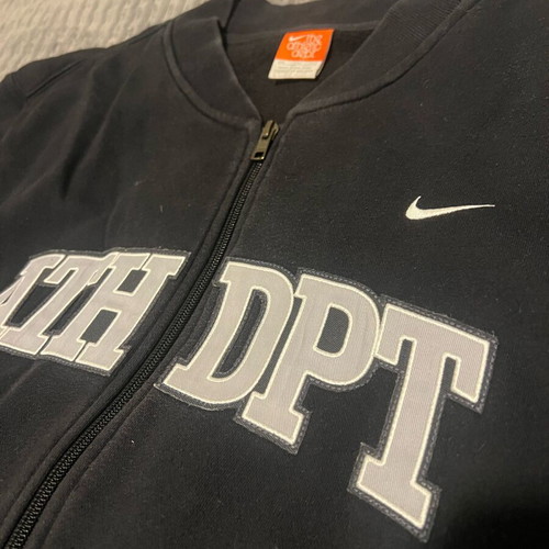 Nike Hoodie Athletic Dept size XXL like new, black athletic zip-up sweatshirt